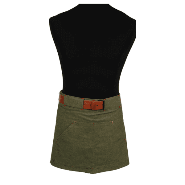 Schriks denim Sloof met riemlussen en leren riem model 3702 40x70cm