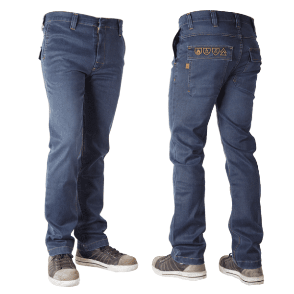Crosshatch Trucker AFR Jeans - blue stretch denim