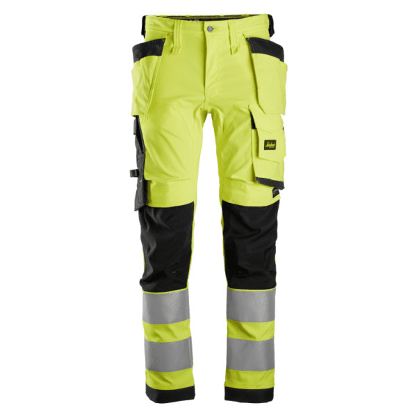 Snickers High-Vis Stretch Werkbroek 6243 met Holsterzakken Klasse 2